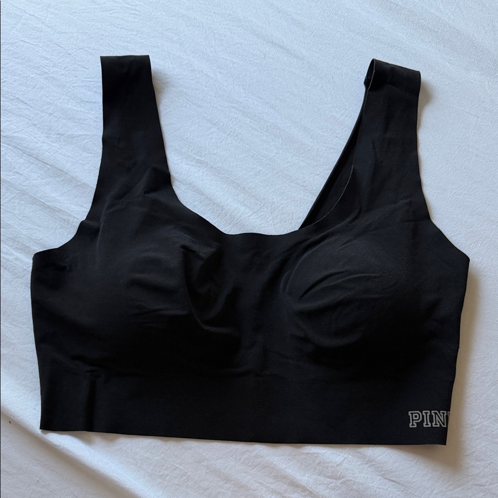 PINK Victoria's Secret Black Seamless Bra